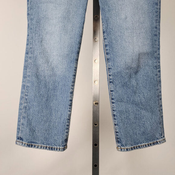 & Denim Vintage Mom Jeans Ultra High Rise Cropped Ankle Denim Jeans Size 2 - Picture 4 of 8
